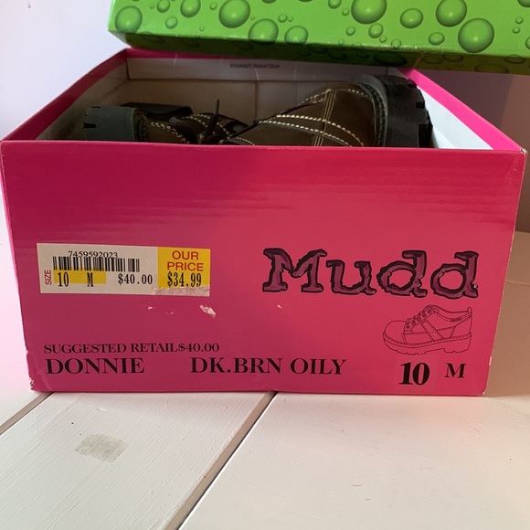 Vintage 90’s Mudd Chunky Platform Donnie Brown Oxford Style Shoes Deadstock Y2K - Picture 17 of 17
